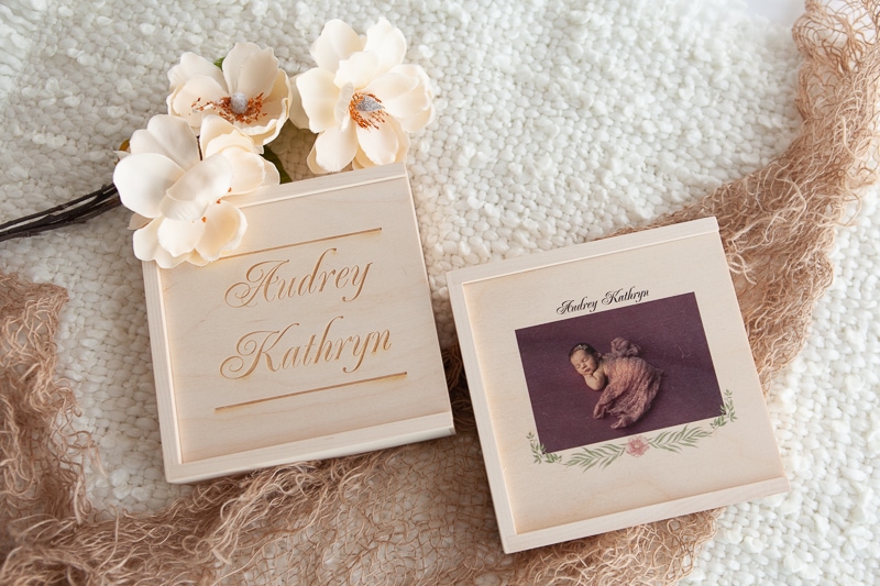 Custom Wood Box - Belle Haven Photography