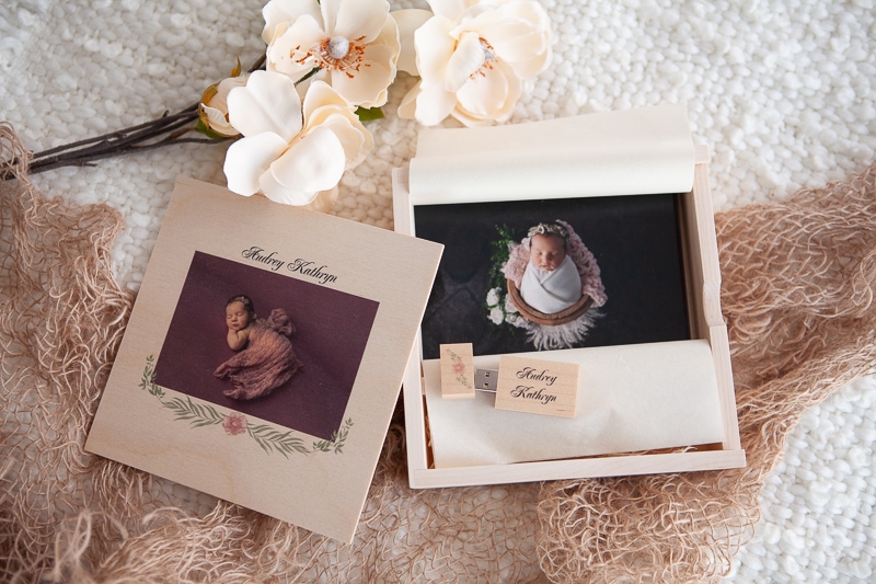 Custom Wood Box USB - Belle Haven Photography